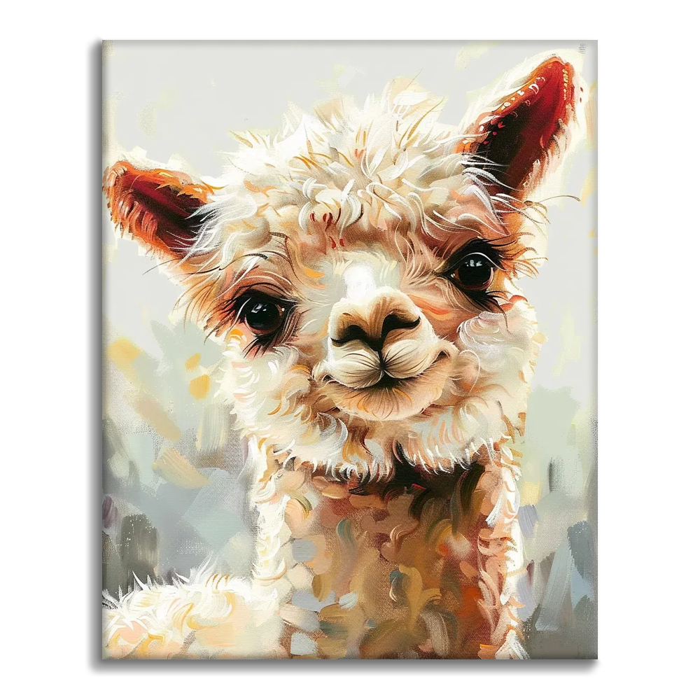 Alpaca - Paint by Numbers – Cheerful painting® Alpaca - Paint by Numbers – Cheerful painting®