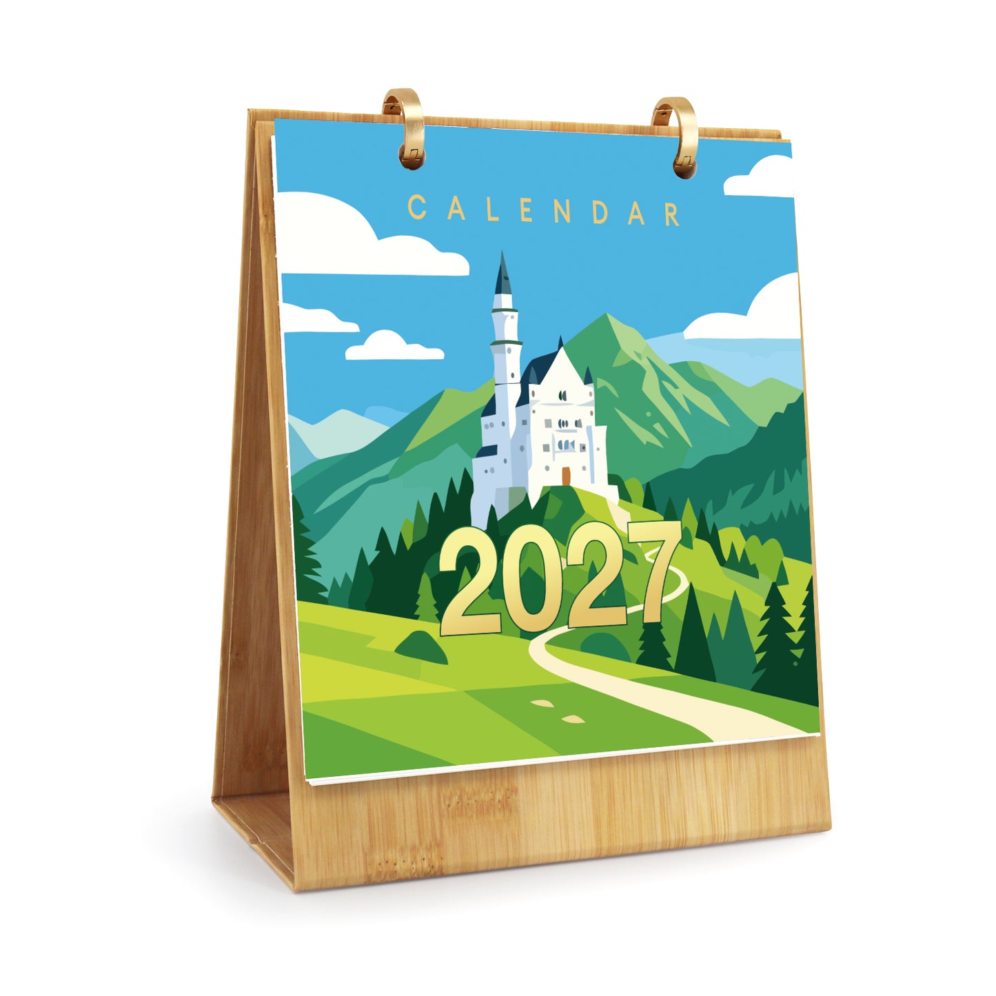 Travel Edition - 2027 Paint by Numbers Desk Calenda