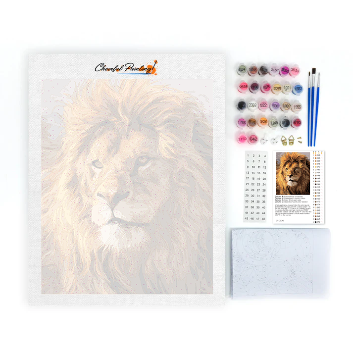 Huge African Lions - Paint by Numbers