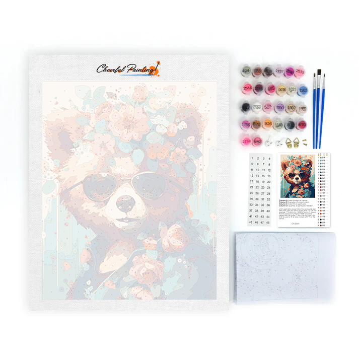 Furry Bear - Paint by Numbers