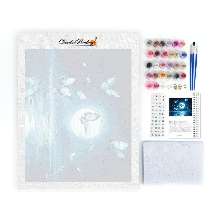 Butterfly in the Moonlight - Paint by Numbers