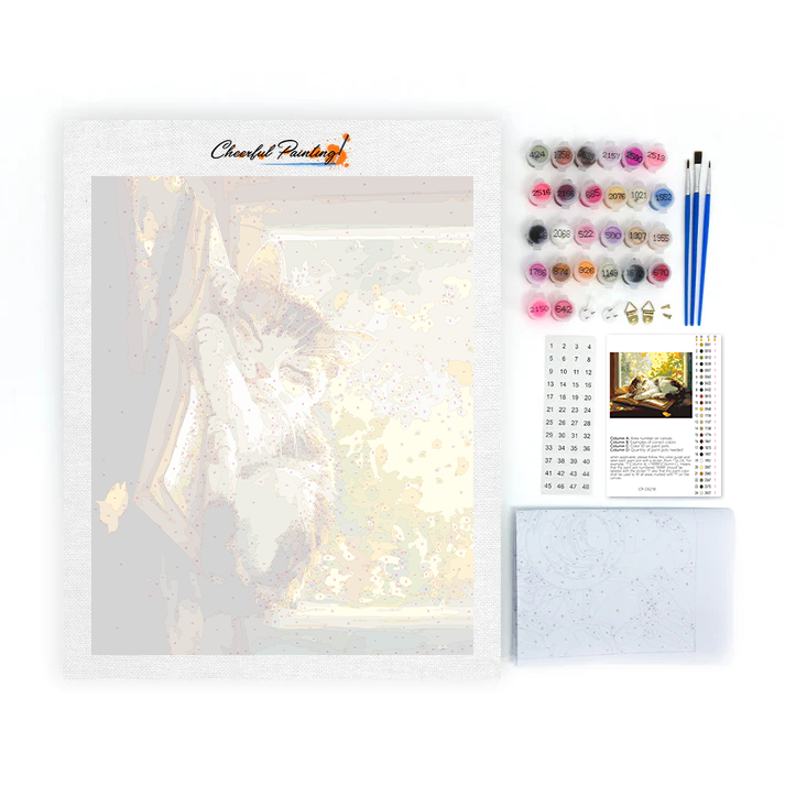 Sleeping Cat - Paint by Numbers