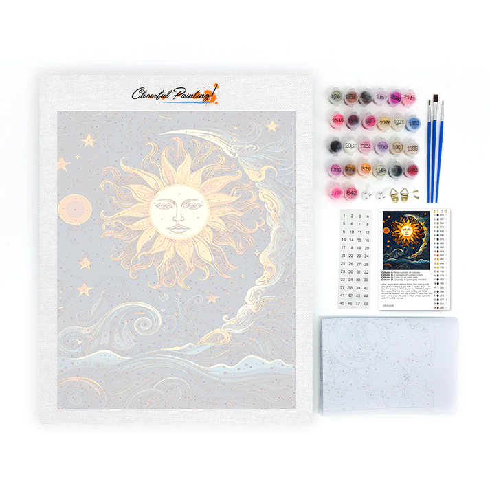 The Sun and Moon Dance Together - Paint by Numbers