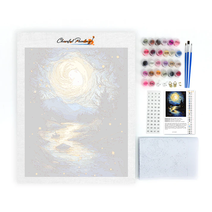 Star and Moonlight - Paint by Numbers