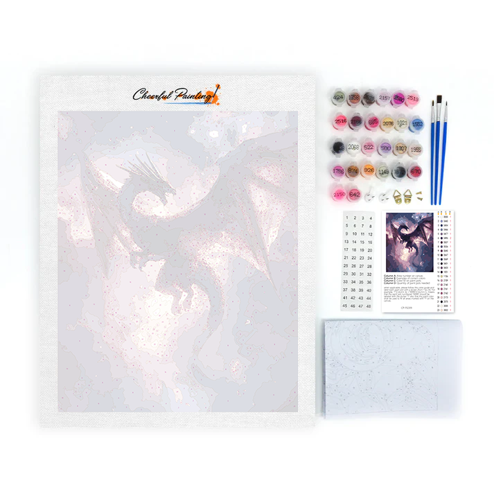 Starry Night Dragon Flight - Paint by Numbers