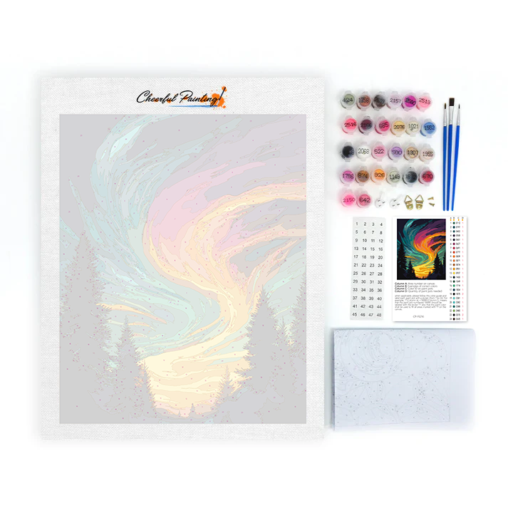 Colorful Vortex Galaxy - Paint by Numbers