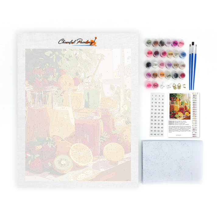 Sunny Kitchen Juices - Paint by Numbers