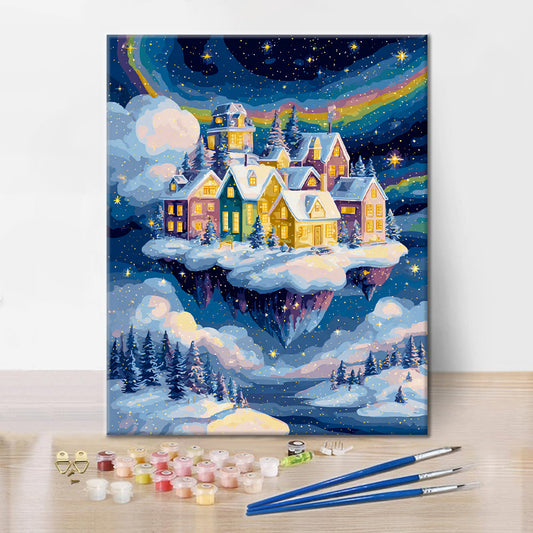 Winter town - Paint by Numbers