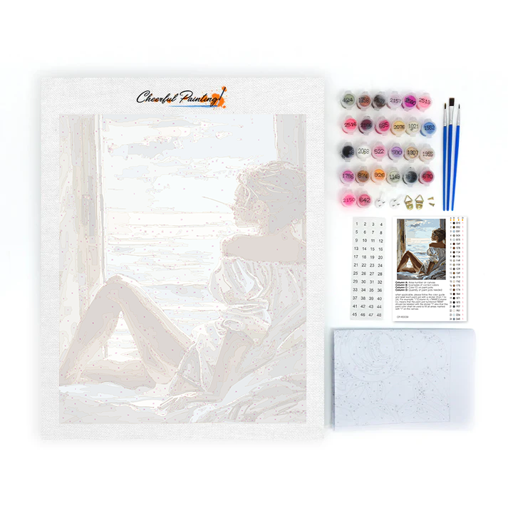 Seaside Contemplation - Paint by Numbers