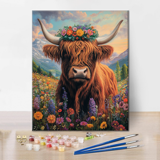 Highland cow - Paint by Numbers