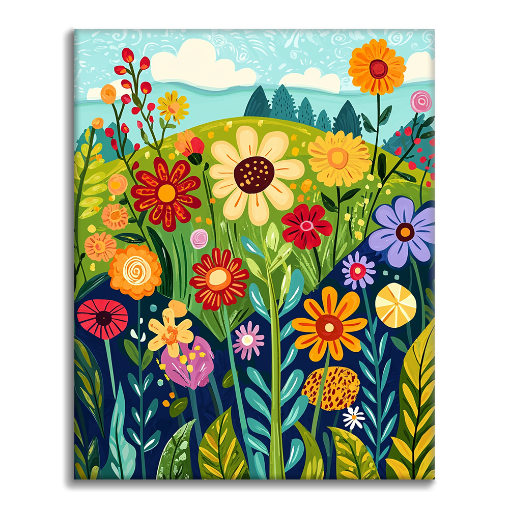 Wildflowers in the Wilderness - Paint by Numbers – Cheerful painting®