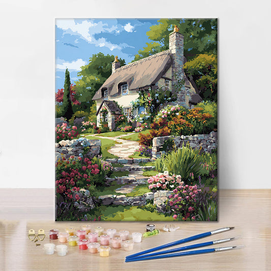 Thatched House - Paint by Numbers