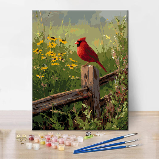 Country Cardinal - Paint by Numbers