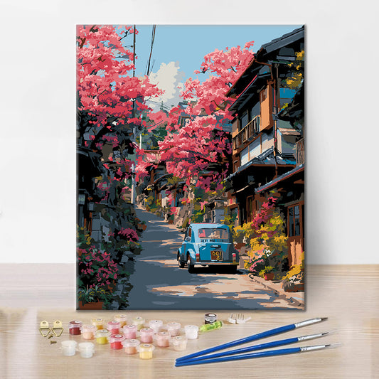 Blossom Street Car - Paint by Numbers