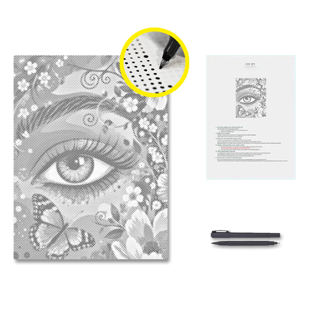 Eye of the Garden - Dot Painting
