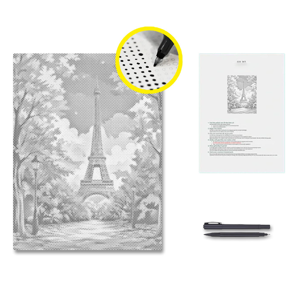 Paris Autumn - Dot Painting