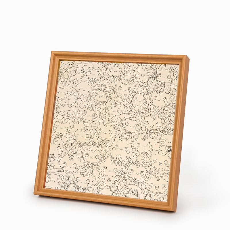 Monster Mash - Wooden Coloring Puzzle