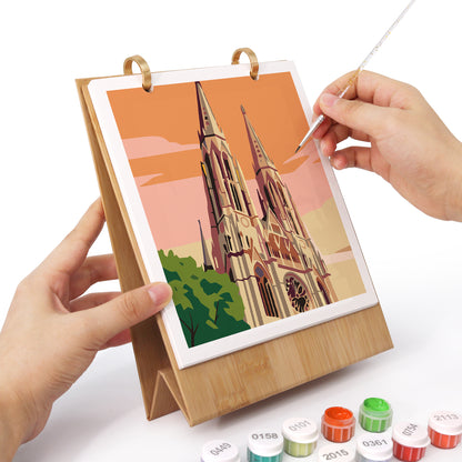 Travel Edition - 2027 Paint by Numbers Desk Calenda
