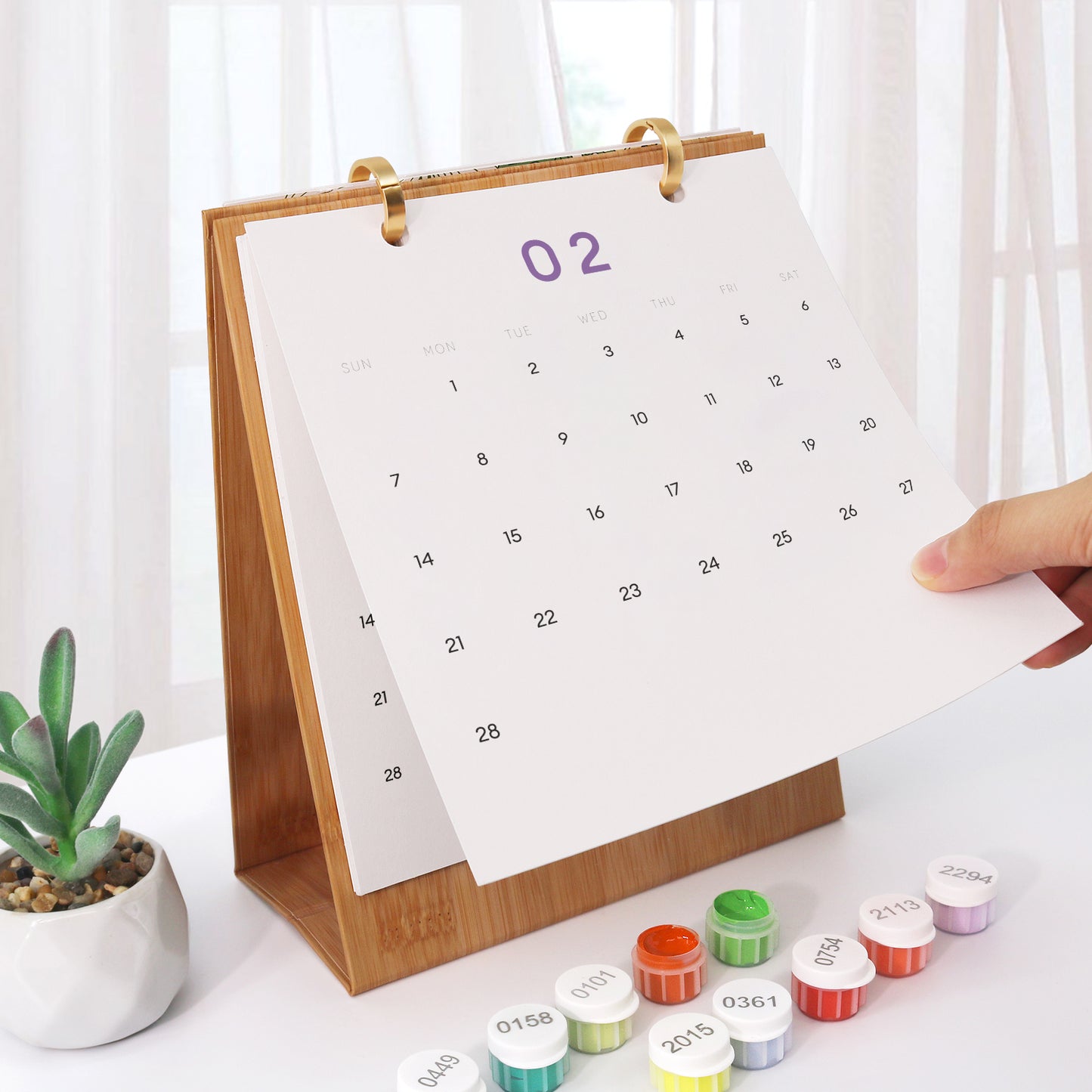 Flowers Edition - 2027 Paint by Numbers Desk Calenda