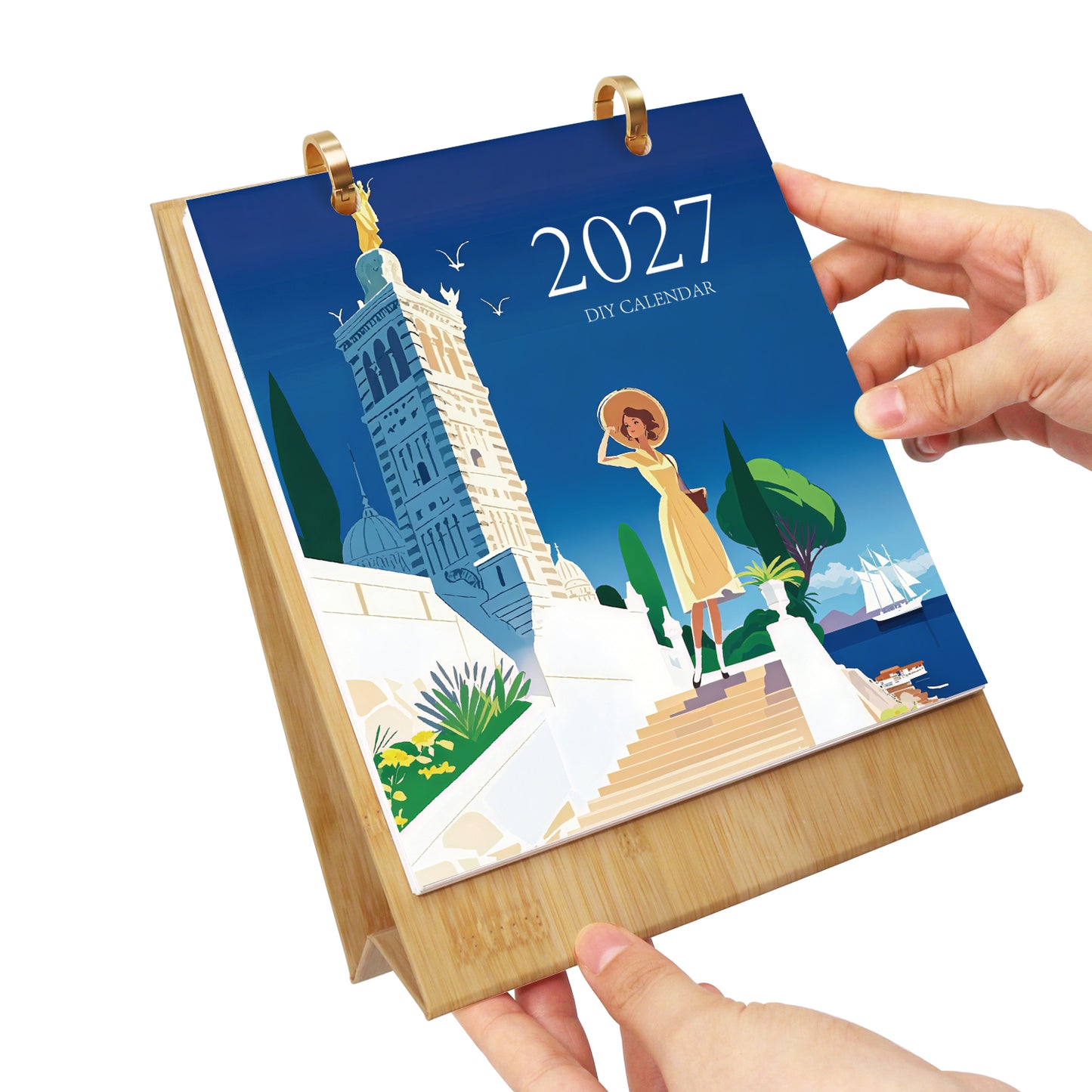 World Trip Edition - 2027 Paint by Numbers Desk Calenda