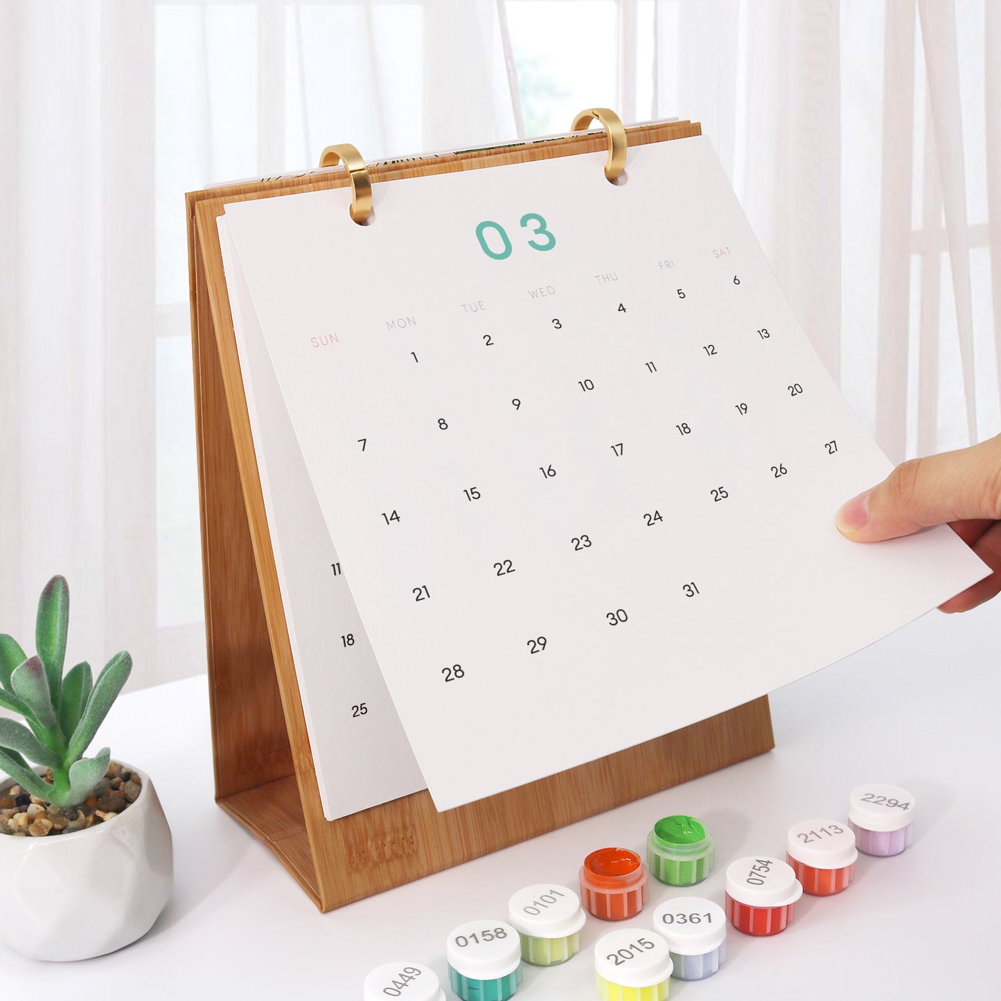 Travel Edition - 2027 Paint by Numbers Desk Calenda