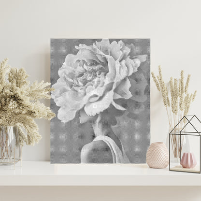 Woman Flower - Dot Painting