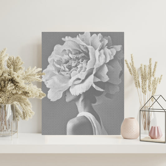 Woman Flower - Dot Painting