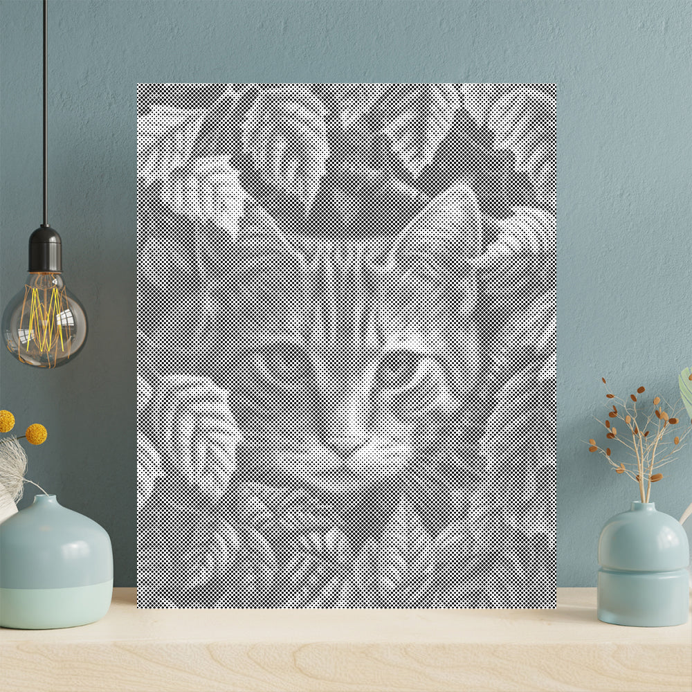 Leaves and Cat - Dot Painting