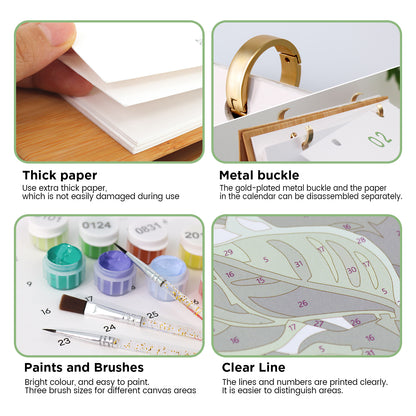 Plants Edition - 2027 Paint by Numbers Desk Calenda
