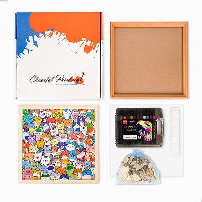 Dogs - Wooden Coloring Puzzle