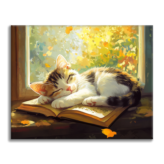 Sleeping Cat - Paint by Numbers