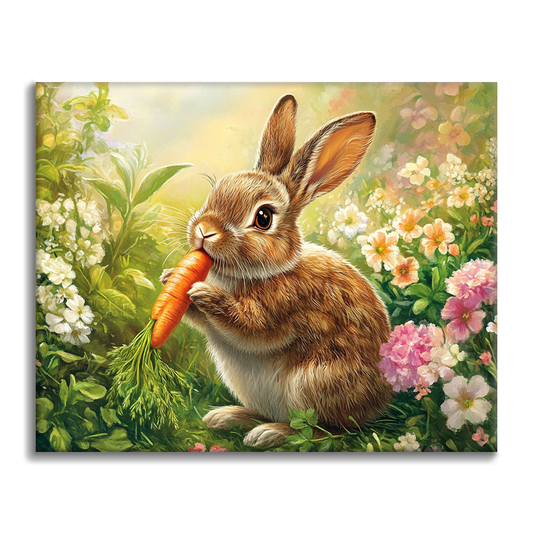Cute Bunny - Paint by Numbers