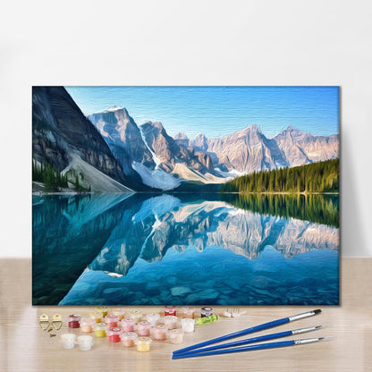 Moraine Lake - Paint by Numbers