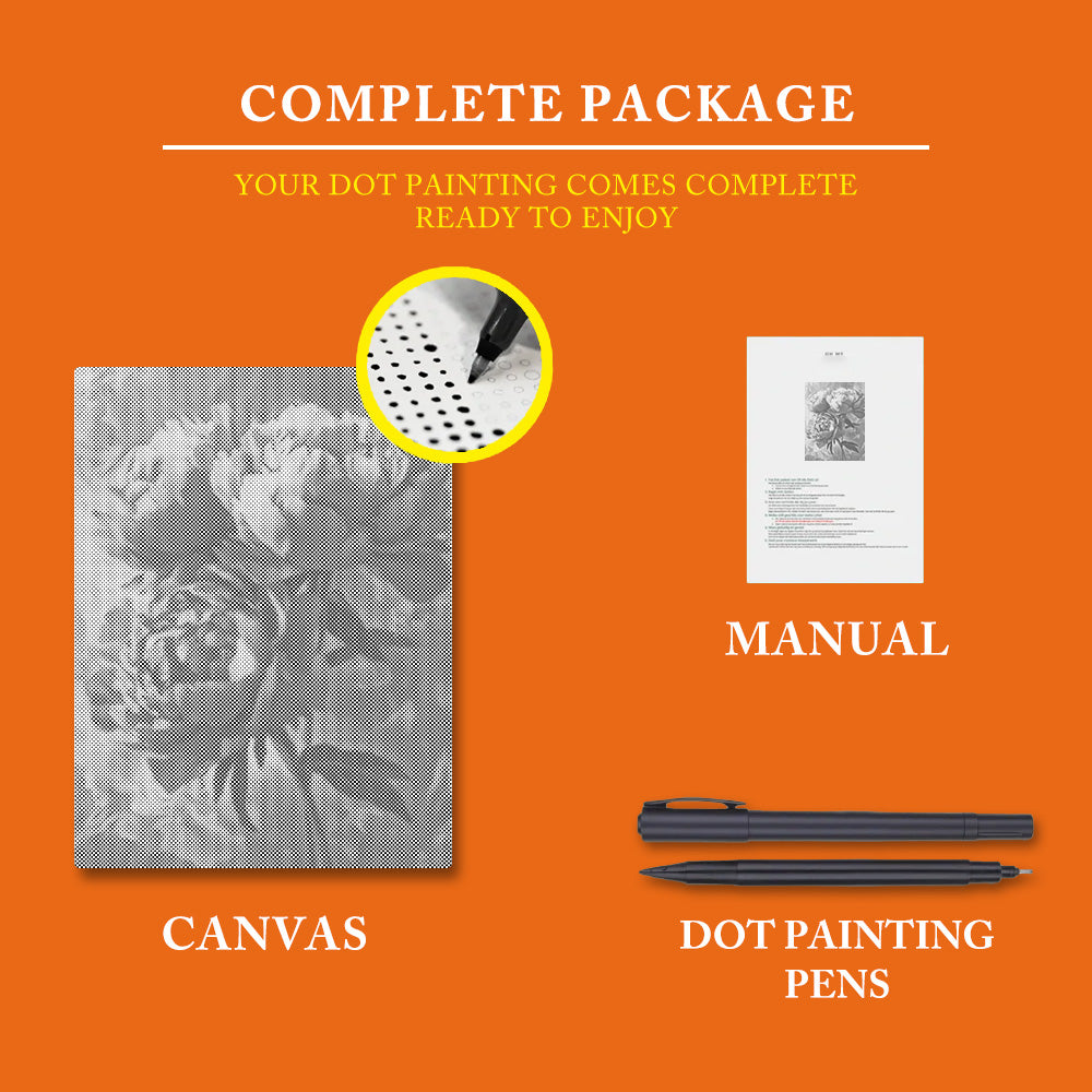 Pink Peony - Dot Painting