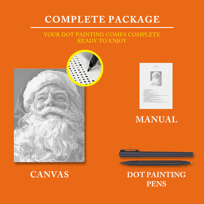 The Kind Santa Claus - Dot Painting