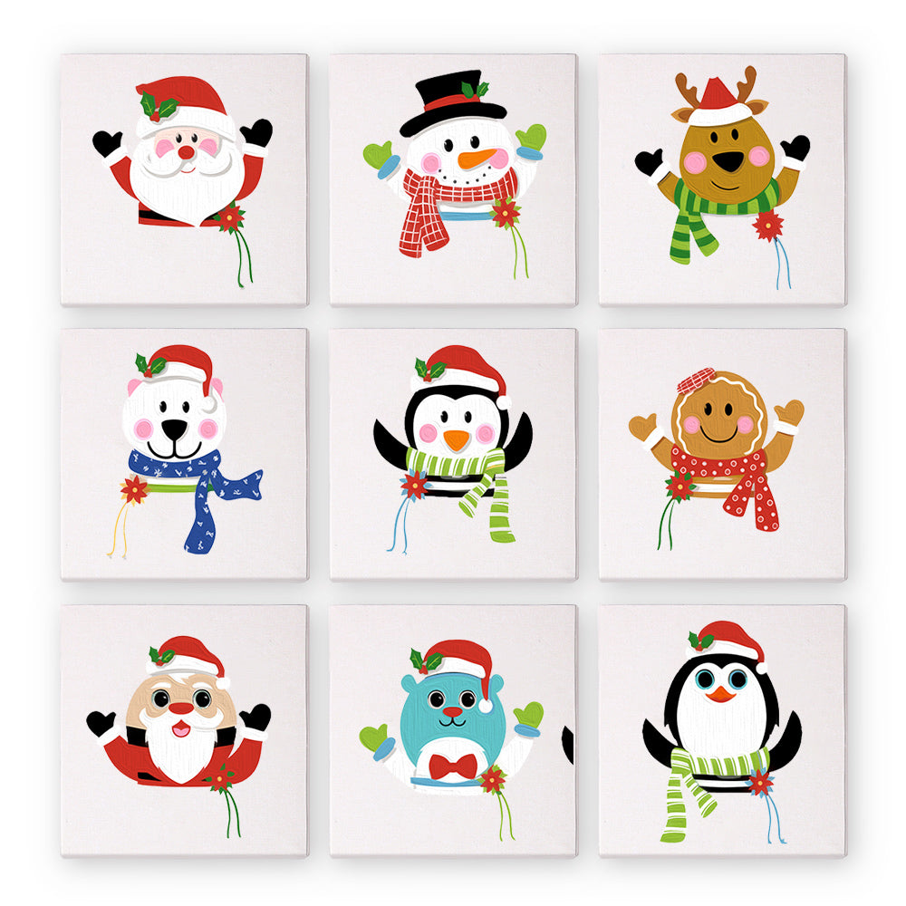 Christmas Animals - Paint by Numbers