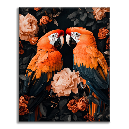 Parrot Couple - Paint by Numbers