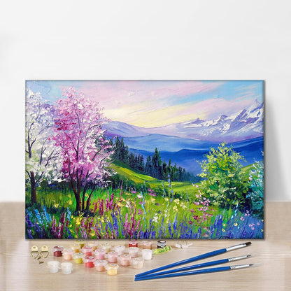 Spring at the Alps - Paint by Numbers