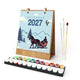 Vintage Travel - 2027 Paint by Numbers Desk Calenda