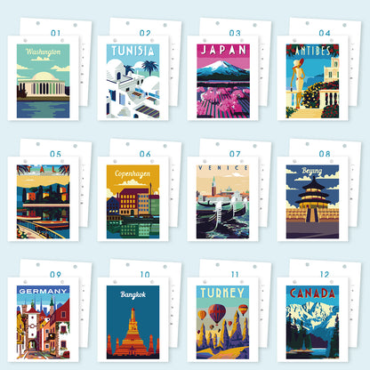 World Trip Edition - 2027 Paint by Numbers Desk Calenda