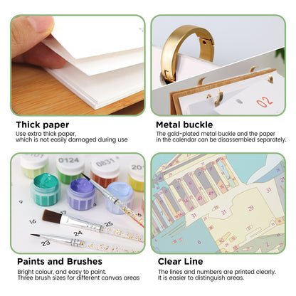 Travel Edition - 2027 Paint by Numbers Desk Calenda