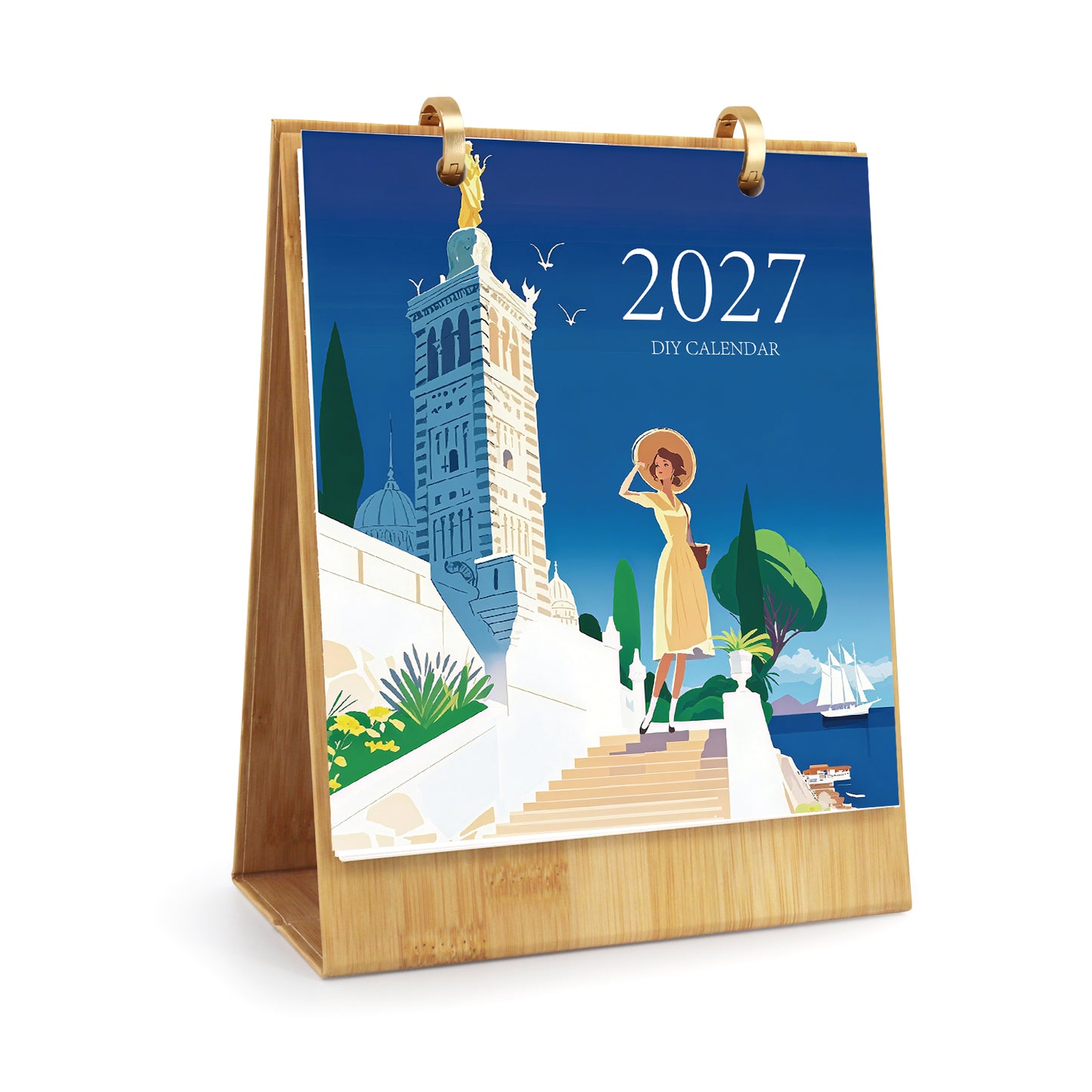 World Trip Edition - 2027 Paint by Numbers Desk Calenda