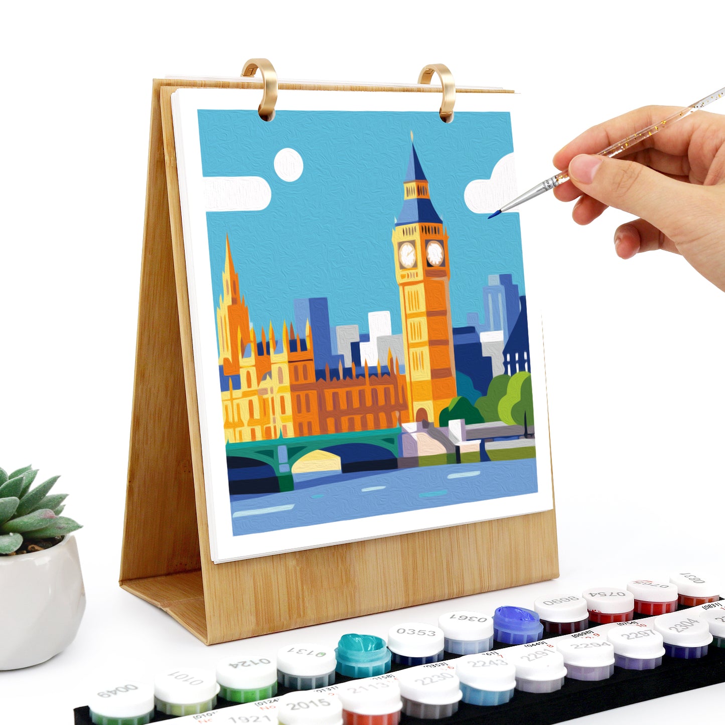 Travel Edition - 2027 Paint by Numbers Desk Calenda