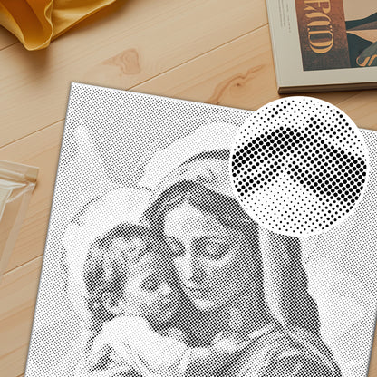 Holy Embrace - Dot Painting
