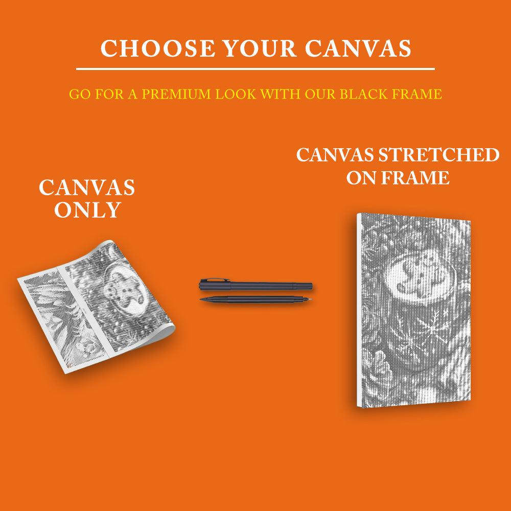 Gingerbread Man and Hot Tea - Dot Painting