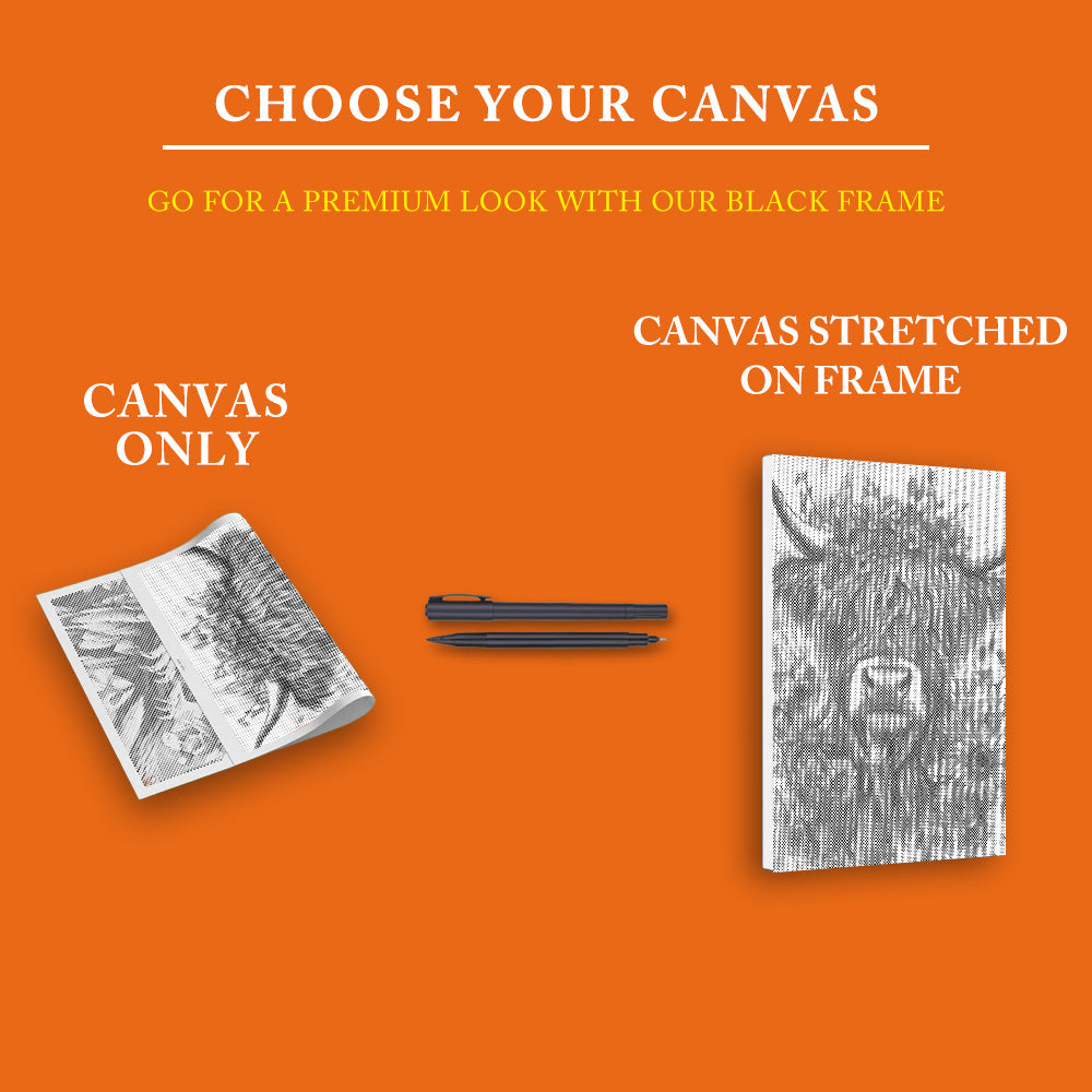 Highland Cattle - Dot Painting