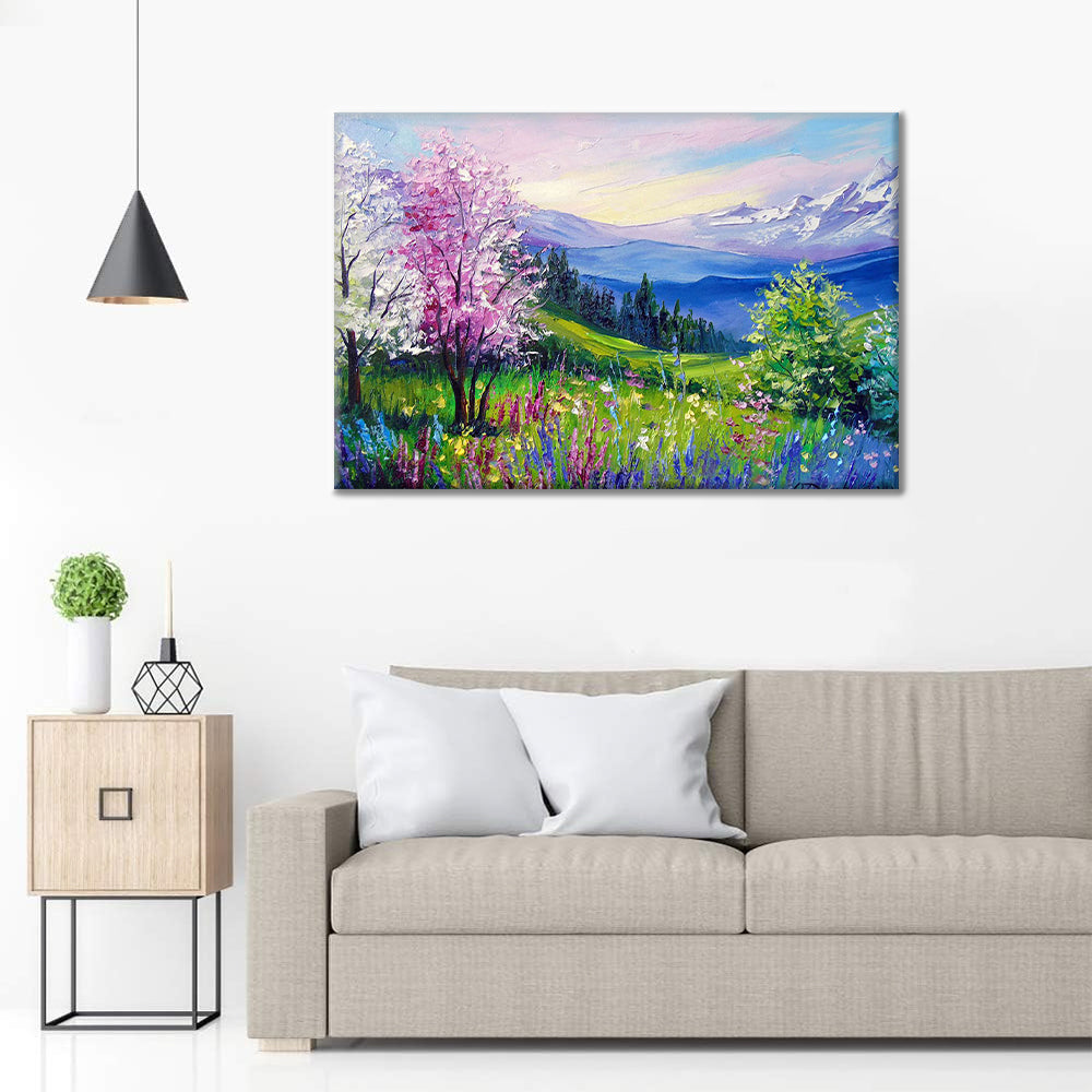 Spring at the Alps - Paint by Numbers