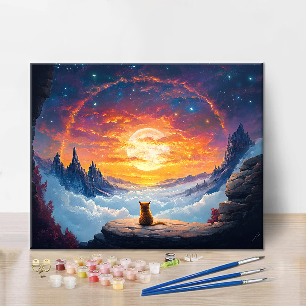 Cats and Stars - Paint by Numbers