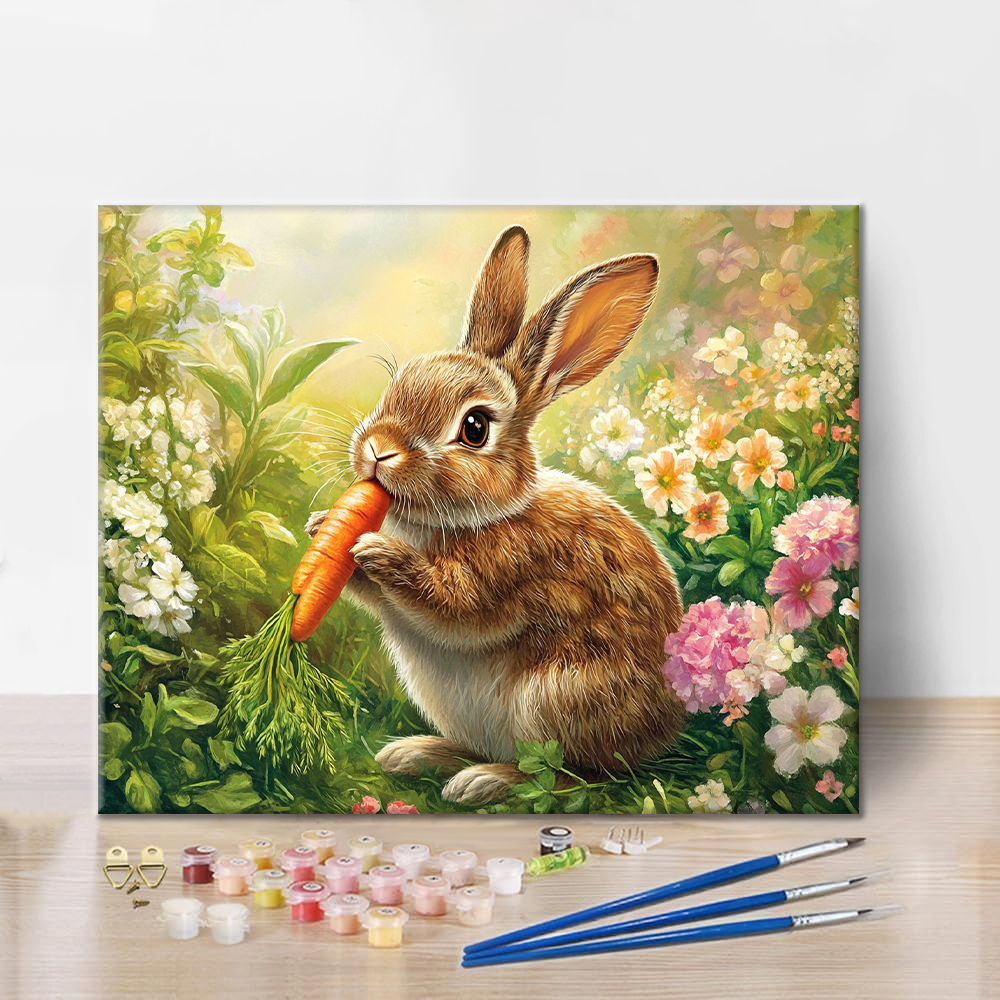 Cute Bunny - Paint by Numbers