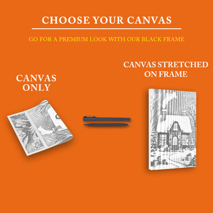 The Christmas House - Dot Painting